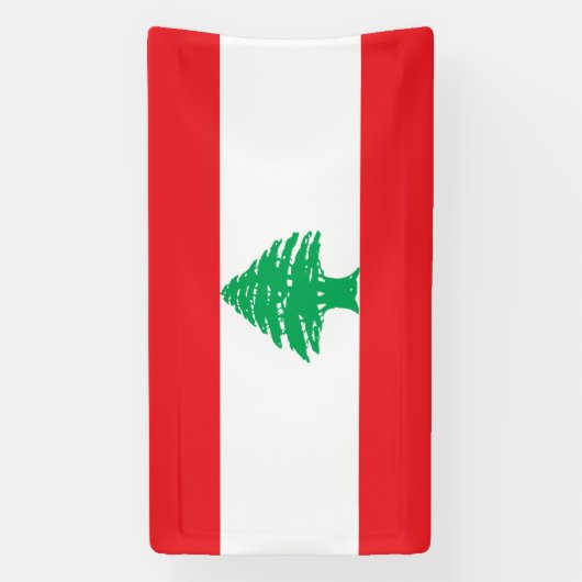 Libanon-Flagge Banner (Vertikal)