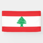 Libanon-Flagge Banner (Horizontal)
