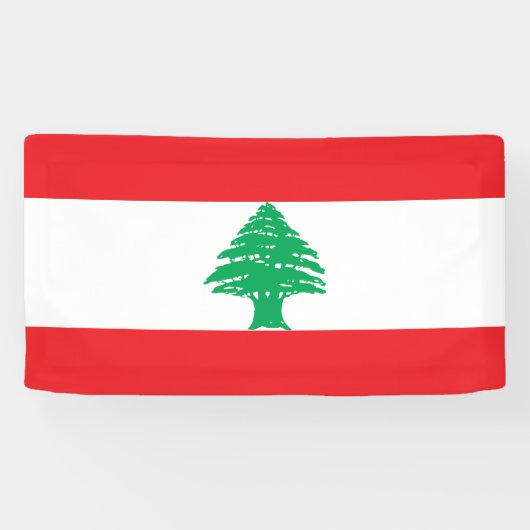 Libanon-Flagge Banner (Horizontal)
