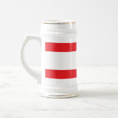 Libanon-Flagge Bierglas (Links)