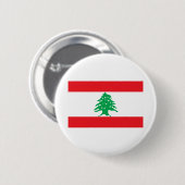 Libanon-Flagge Button (Vorne & Hinten)