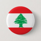 Libanon-Flagge Button (Vorderseite)