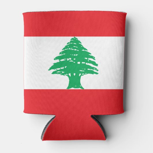 Libanon-Flagge Dosenkühler (Vorderseite)
