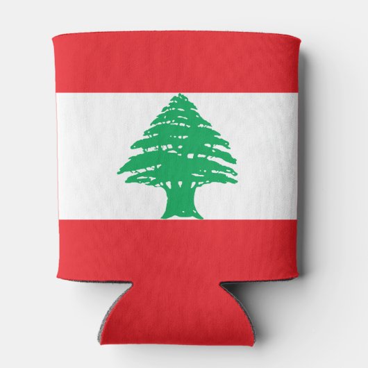 Libanon-Flagge Dosenkühler (Rückseite)