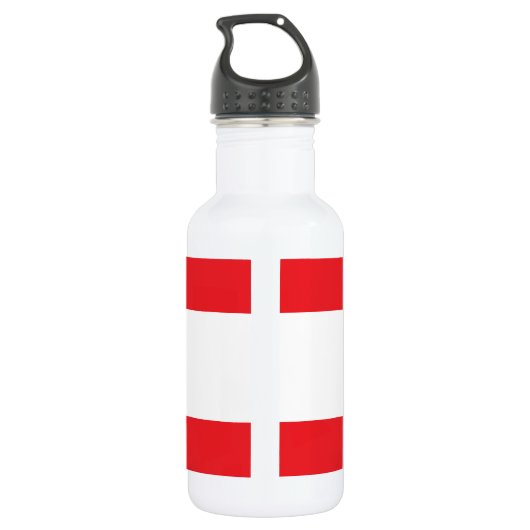 Libanon-Flagge Edelstahlflasche (Rückseite)