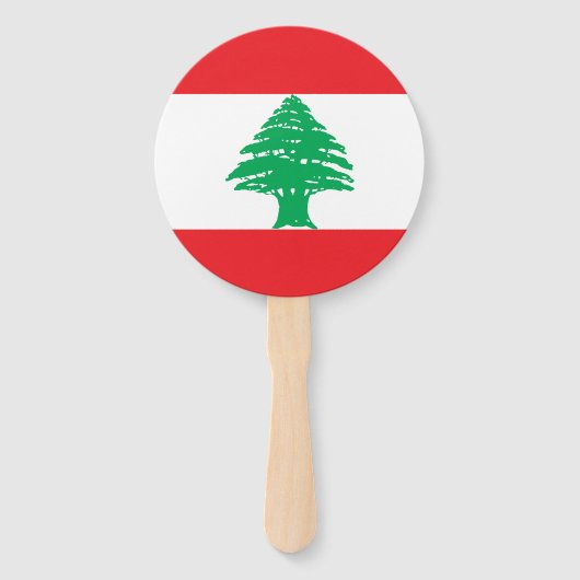Libanon-Flagge Fächer (Rückseite)