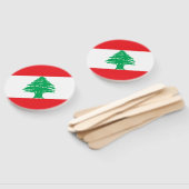 Libanon-Flagge Fächer (Non-assembled)