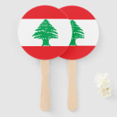Libanon-Flagge Fächer (Vorne und Hinten)