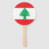 Libanon-Flagge Fächer (Vorderseite)