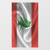 Libanon-Flagge Fensteraufkleber (Blatt)