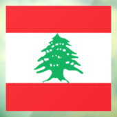 Libanon-Flagge Fensteraufkleber (Blatt 3)