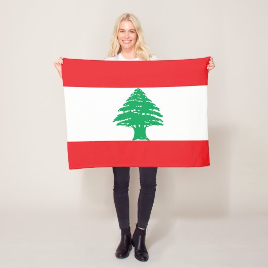 Libanon-Flagge Fleecedecke (Beispiel)
