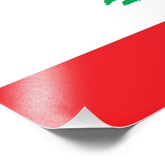 Libanon-Flagge Fotodruck (Ecke)