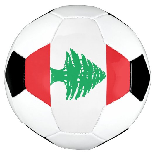 Libanon-Flagge Fußball (Gedreht)