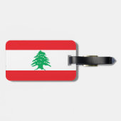 Libanon-Flagge Gepäckanhänger (Rückseite horizontal)