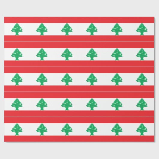 Libanon-Flagge Geschenkpapier (Flach)