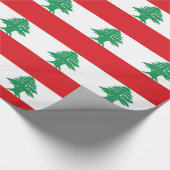 Libanon-Flagge Geschenkpapier (Ecke)