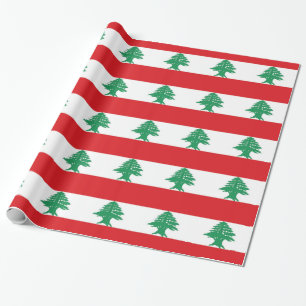 Libanon-Flagge Geschenkpapier