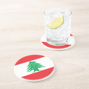 Libanon-Flagge Getränkeuntersetzer