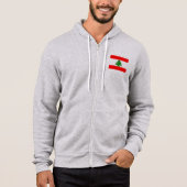 Libanon-Flagge Hoodie (Vorderseite)