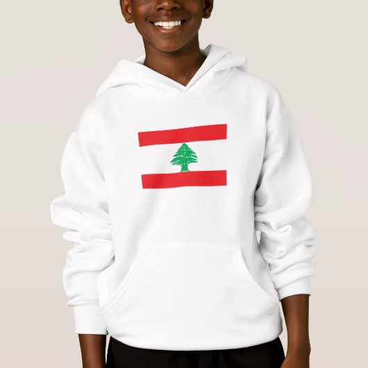 Libanon-Flagge Hoodie (Vorderseite)