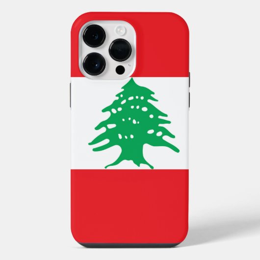 Libanon-Flagge iPhone Hülle (Rückseite)