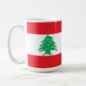Libanon-Flagge Kaffeetasse (Links)