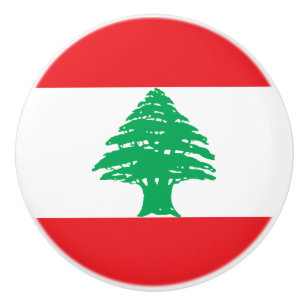 Libanon-Flagge Keramikknauf