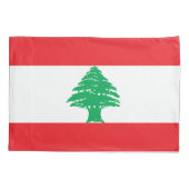 Libanon-Flagge Kissenbezug (Rückseite)