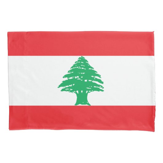Libanon-Flagge Kissenbezug (Vorderseite)