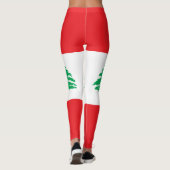 Libanon-Flagge Leggings (Rückseite)