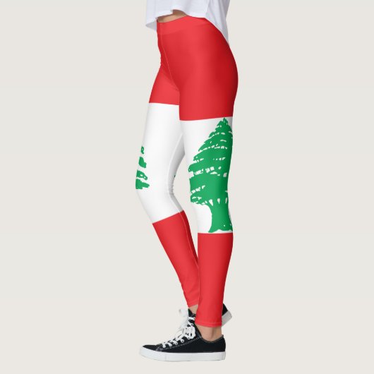 Libanon-Flagge Leggings (Links)