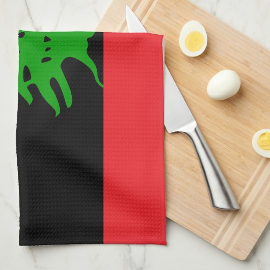 Libanon Flagge & Libanon Küche, Mode /sport B Geschirrtuch (Viertel Falte)