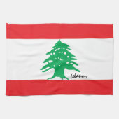 Libanon Flagge & Libanon Küche, Mode / Sport Geschirrtuch (Horizontal)