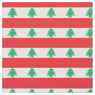 Libanon Flagge & Libanon Trendy Fabric /mode Stoff