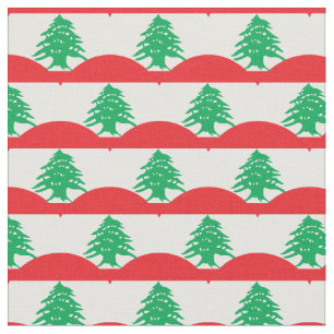 Libanon Flagge & Libanon Trendy Fabric /mode Stoff