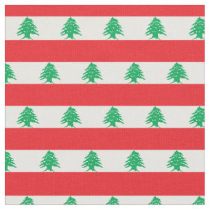 Libanon Flagge & Libanon Trendy Fabric /mode Stoff