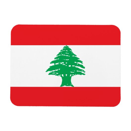 Libanon-Flagge Magnet (Horizontal)