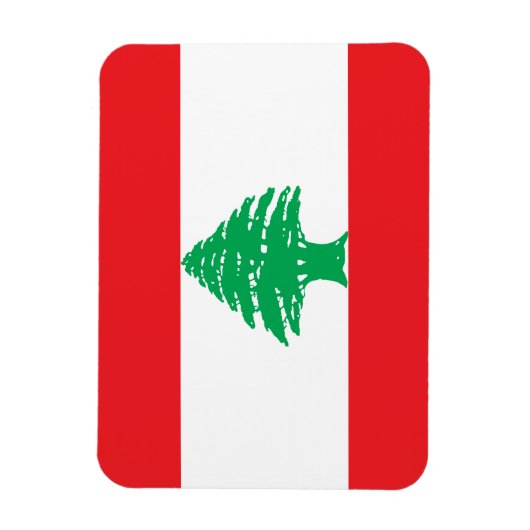 Libanon-Flagge Magnet (Vertikal)