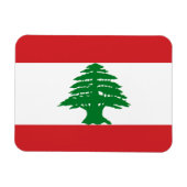 Libanon-Flagge Magnet (Horizontal)