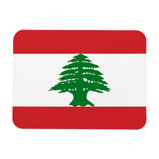 Libanon-Flagge Magnet (Horizontal)