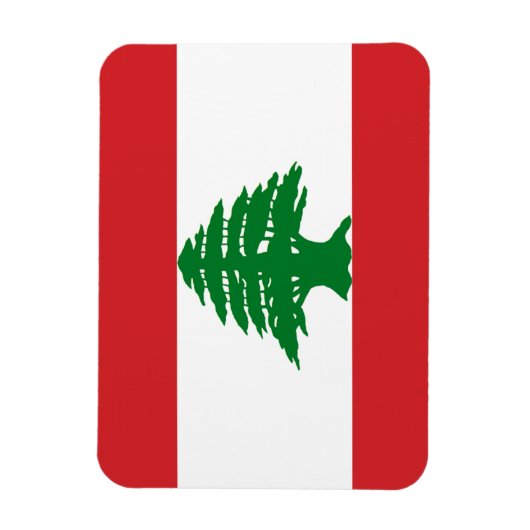 Libanon-Flagge Magnet (Vertikal)