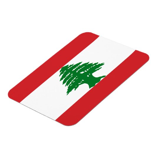 Libanon-Flagge Magnet (Linke Seite)