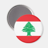 Libanon-Flagge Magnet (Vorderseite/Rückseite)
