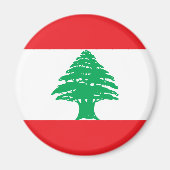 Libanon-Flagge Magnet (Vorne)