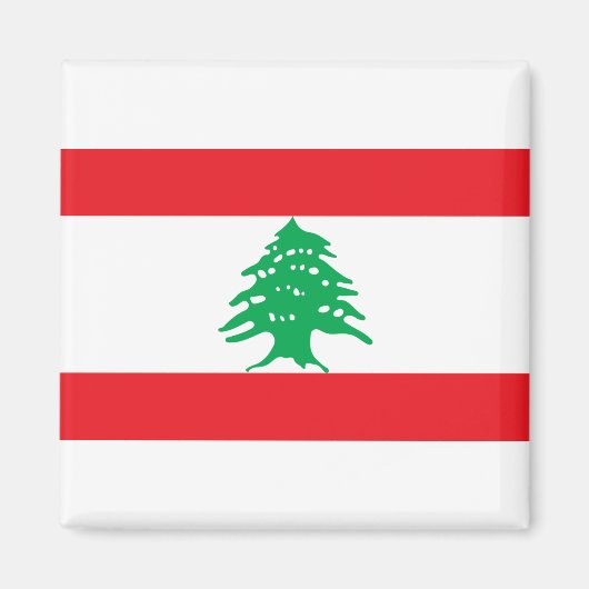 Libanon-Flagge Magnet (Vorne)