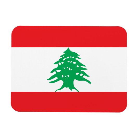 Libanon-Flagge Magnet (Horizontal)