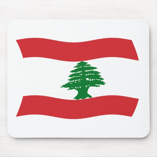 Libanon-Flagge-Mauspad Mousepad (Vorne)
