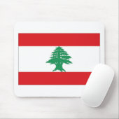 Libanon-Flagge Mousepad (Mit Mouse)