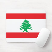 Libanon-Flagge Mousepad (Mit Mouse)